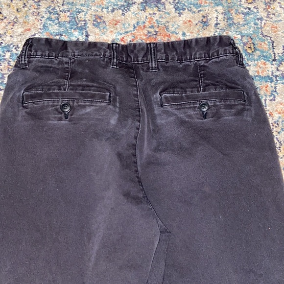 🛍 H&M Men’s 30x30 Work Pants Black Chinos w/ Bleach Spots & Splatters - Picture 8 of 8